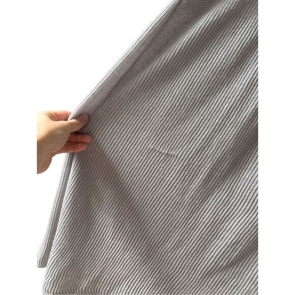 Free People Making Waves Cardigan Sweater size XS Gray Midi Linen Cotton - Picture 9 of 12